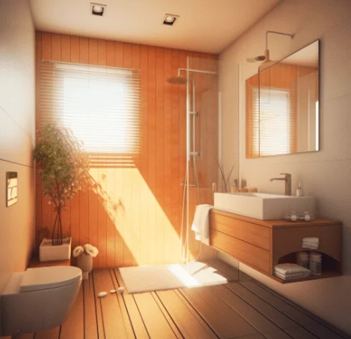 Douchette dans salle de bain