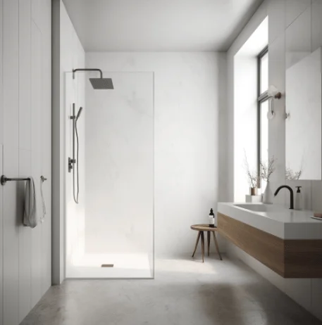 Salle de bain avec douche à l'italienne
