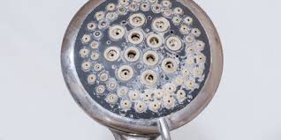 Buse de pommeau de douche obstruées par le calcaire